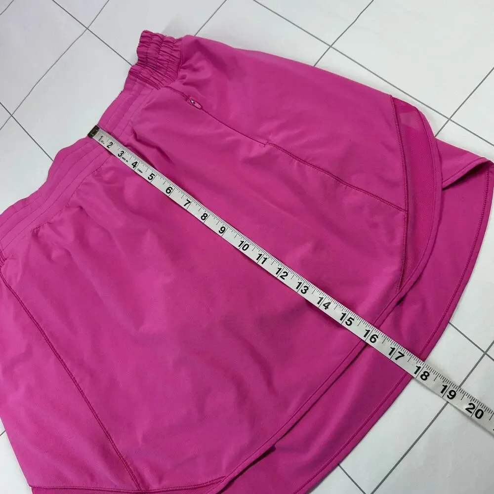 Lululemon Skirt Womens 12 Long Pink Hotty Hot High Rise Athletic Sporty Tennis - Picture 11 of 15
